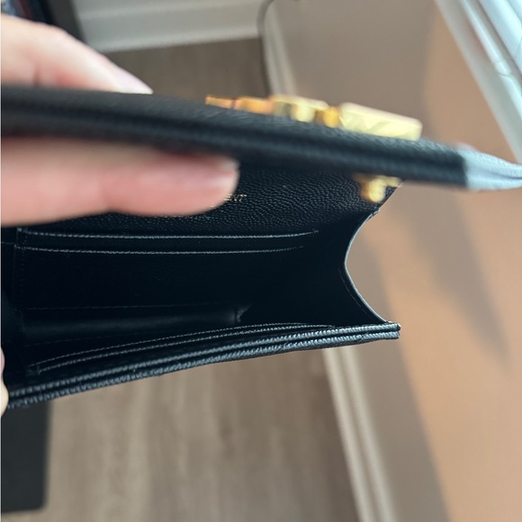 Saint Laurent YSL Monogram Small Flap Wallet in Grained Leather - Picture 6 of 16